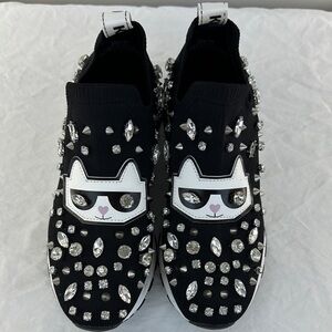 Karl Lagerfeld Rhinestone/Studded Sneaker